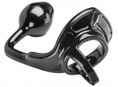 Armour Tug Lock Cock Ring Black