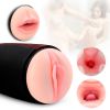 3 in 1 Male Masturbators Adult Sex Toys with Realistic Textured Mouth Vagina and Tight Anus, Men's Pocket Pussy Blowjob Stroker Anal Play Sex Toys for